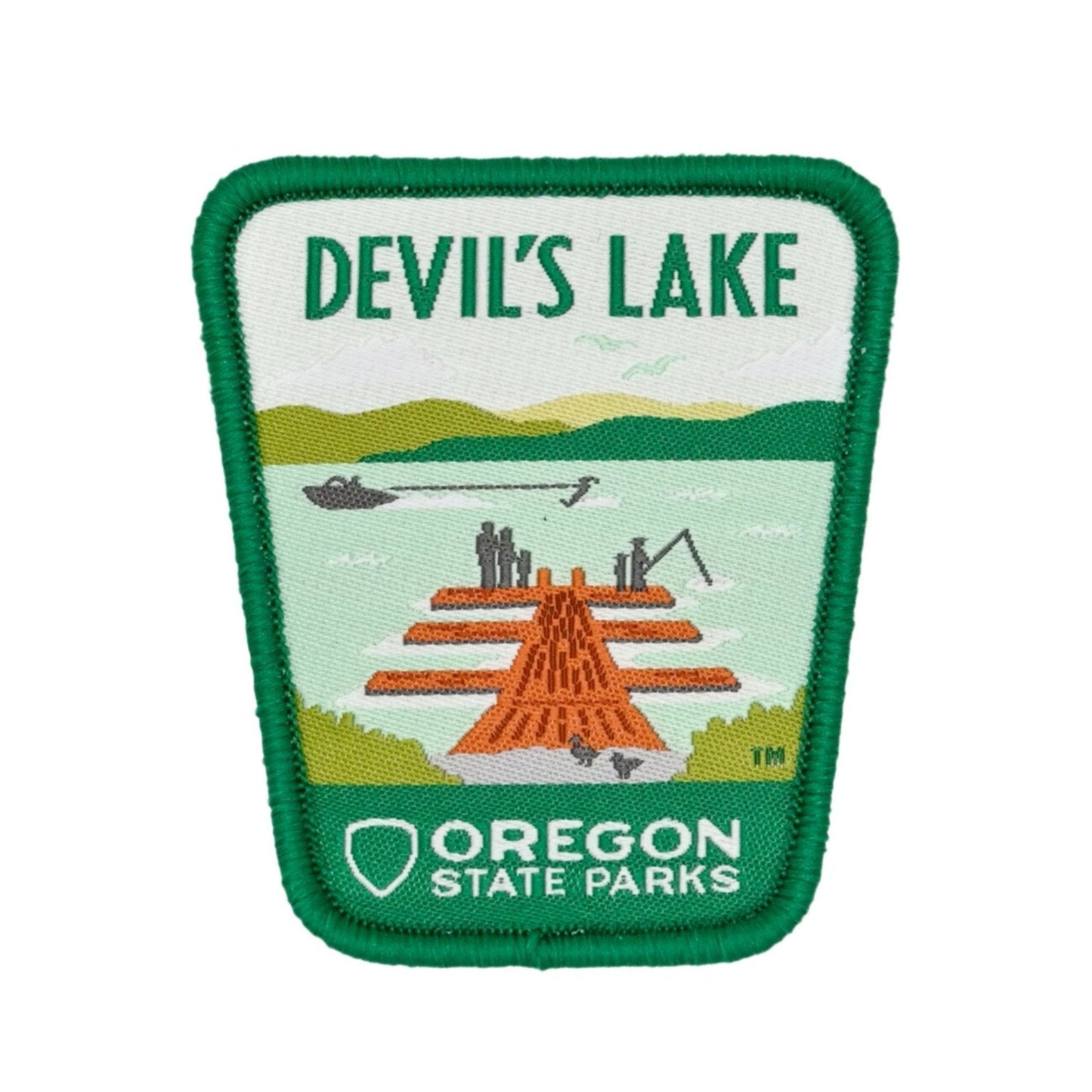 Devils Lake, 2.5" Iron-on Patch