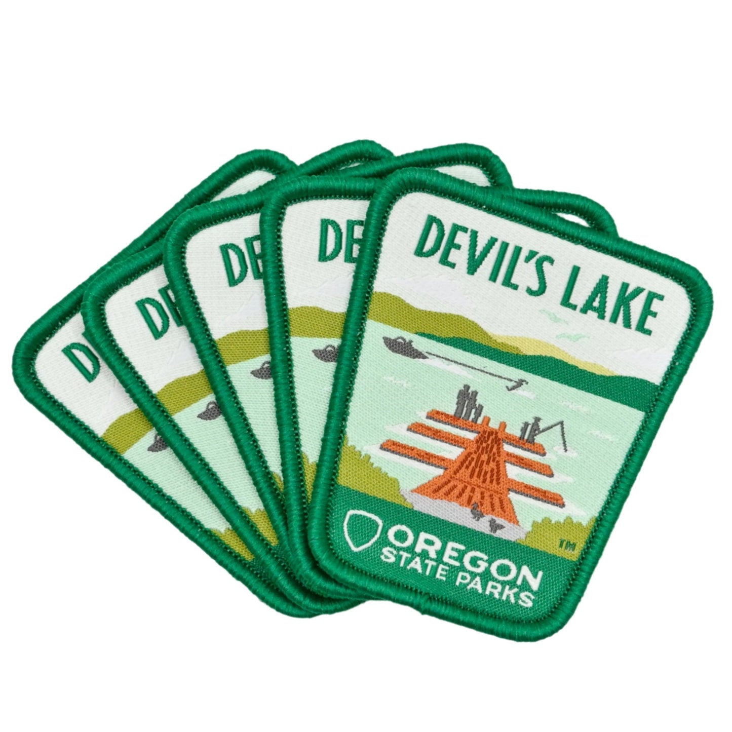 Devils Lake, 2.5" Iron-on Patch