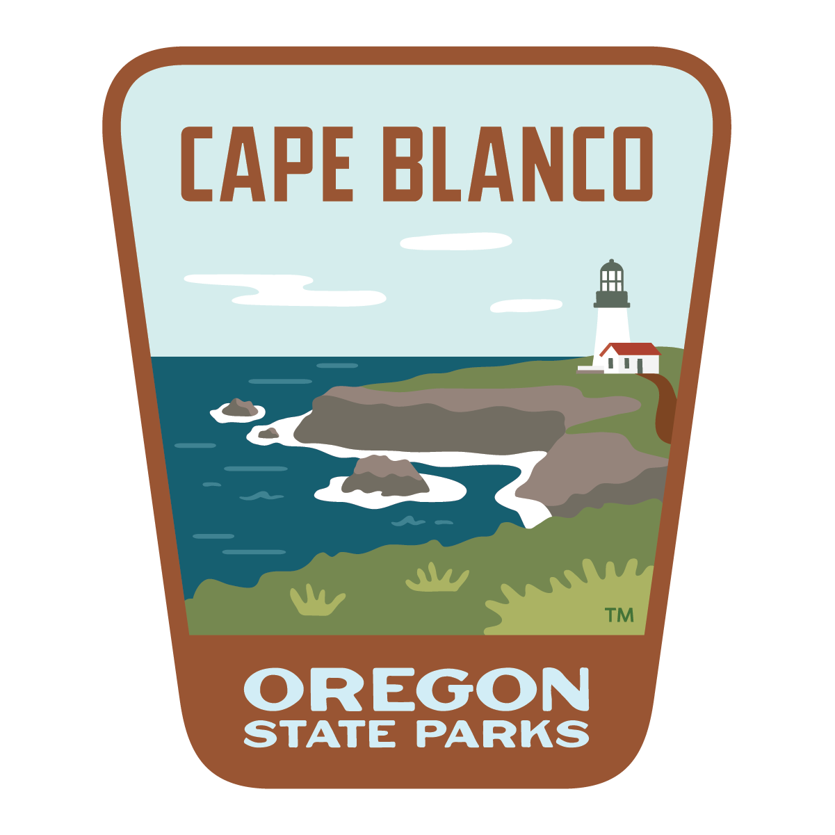 Cape Blanco, 3.25” Weatherproof Sticker