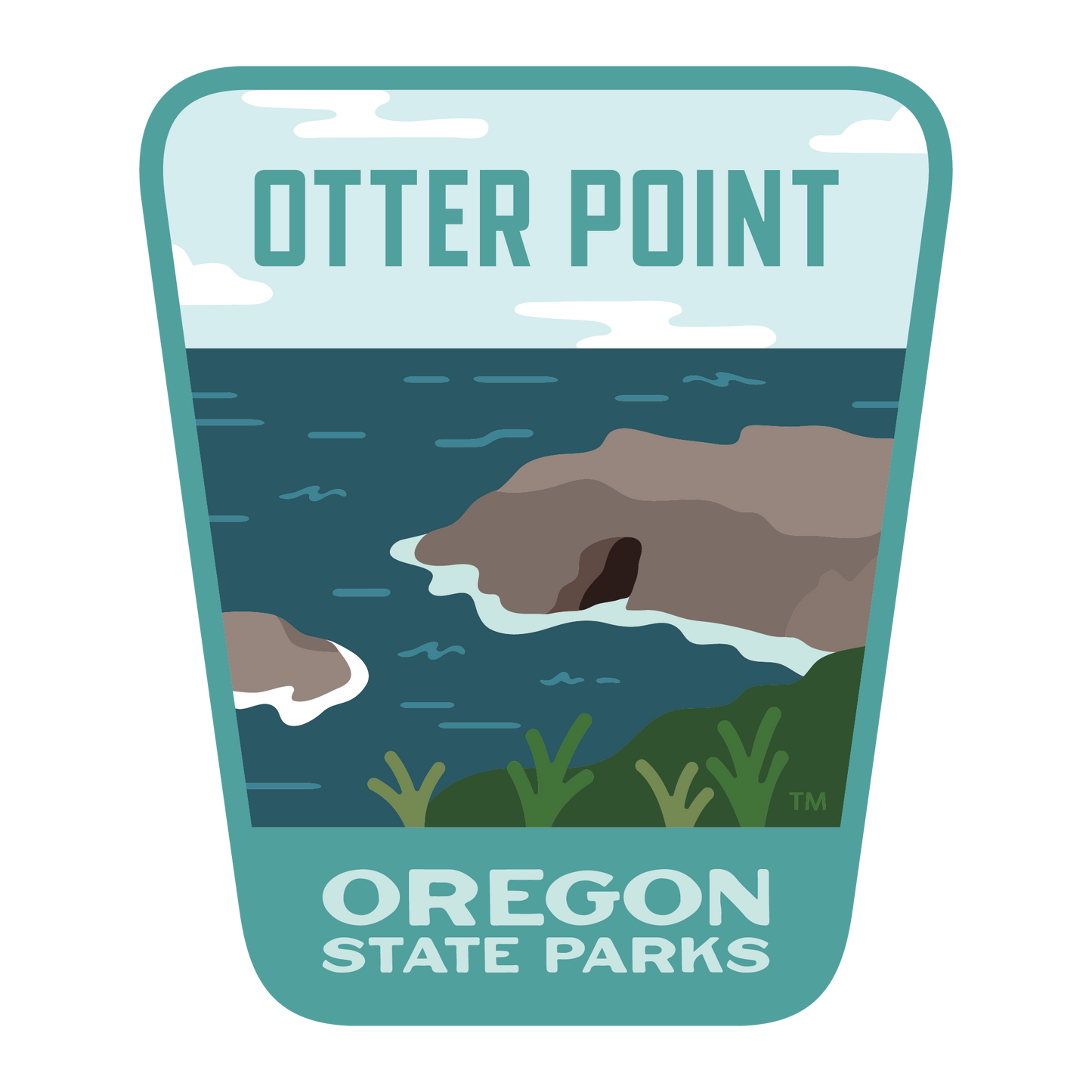 Otter Point, 3.25” Weatherproof Sticker