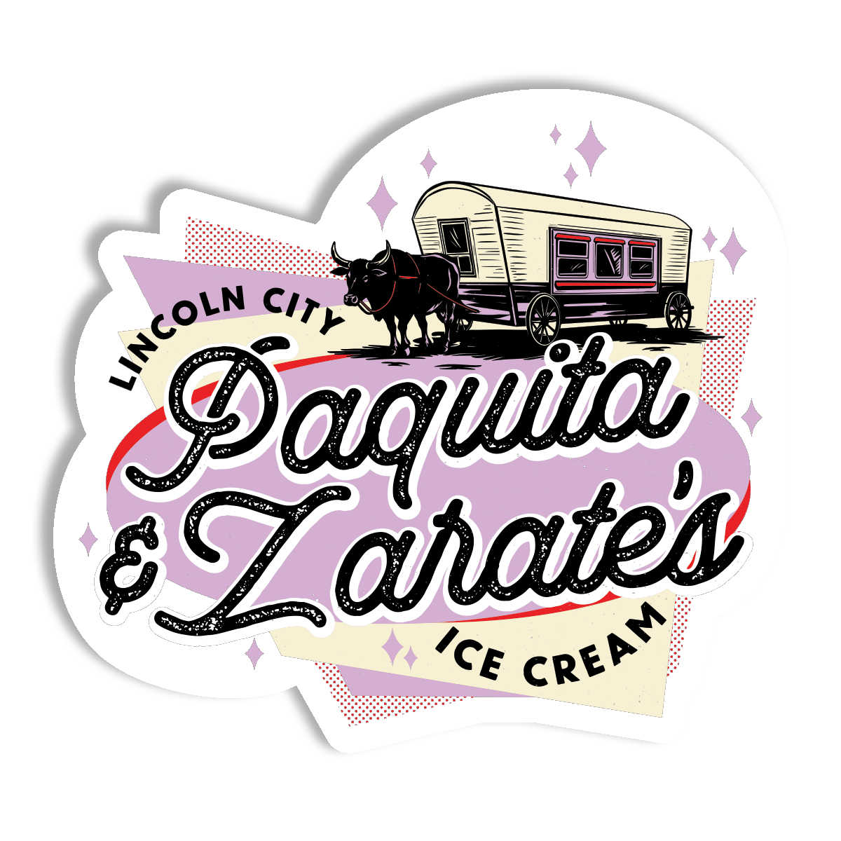 Paquita & Zarate's 3.5" Sticker