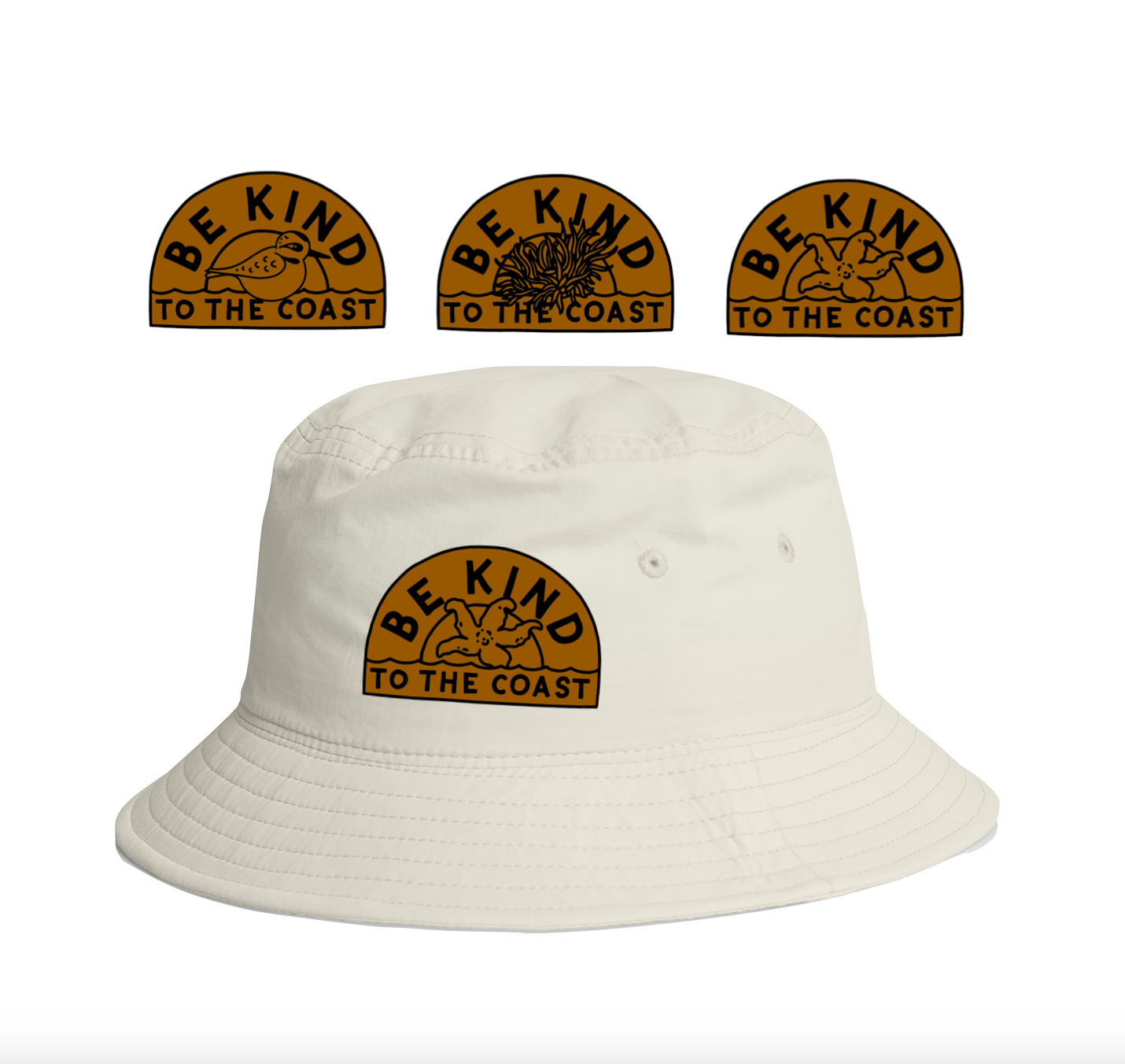 Be Kind to the Coast Recycled Bucket Hat