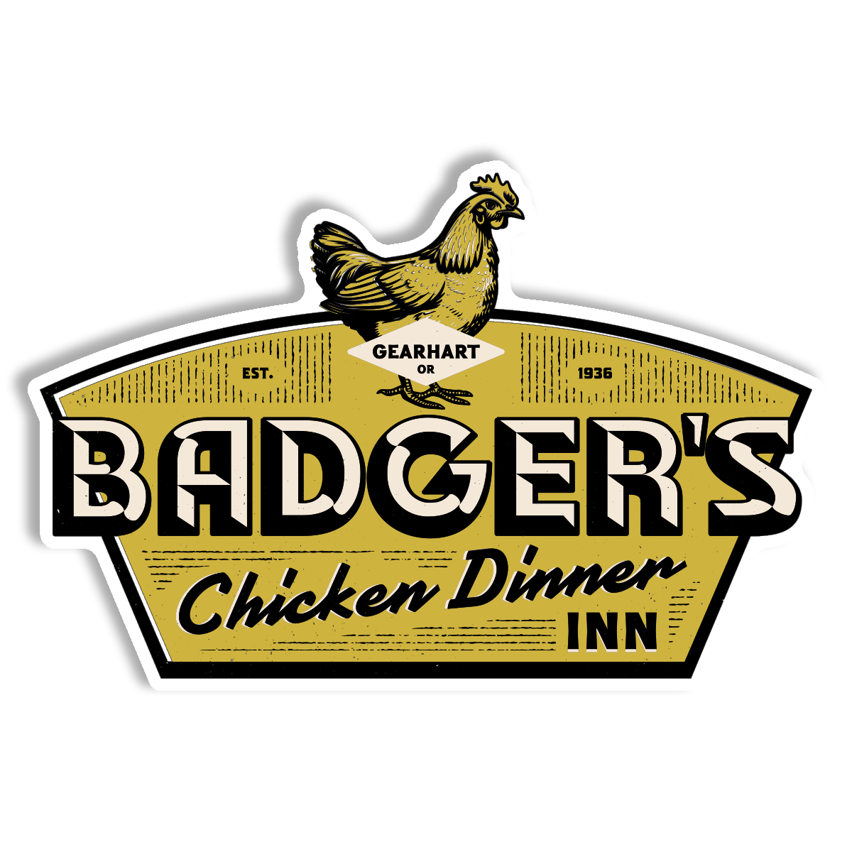 Badger's 3.5" Sticker