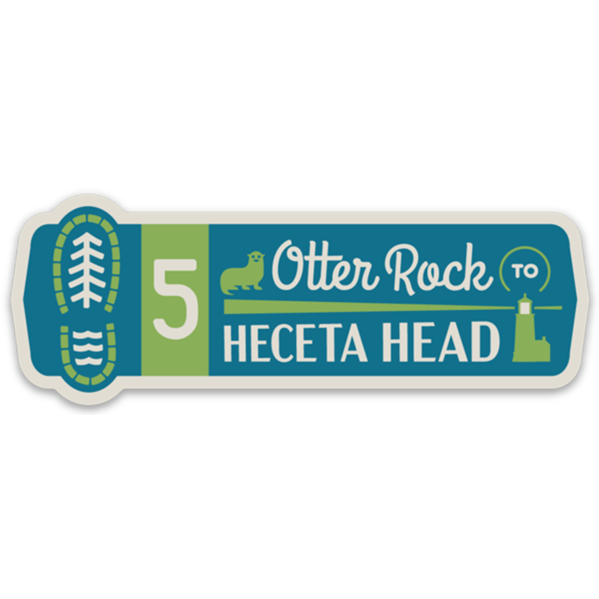 Oregon Coast Trail Segments 4" Sticker
