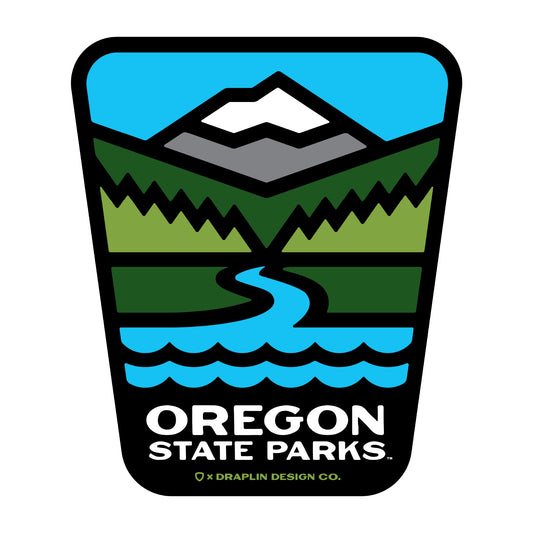 Oregon State Parks x Draplin Design Co 3.25" Weatherproof Sticker