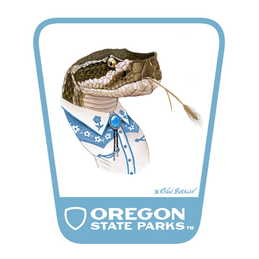 Western Rattlesnake  3.25" Weatherproof Sticker