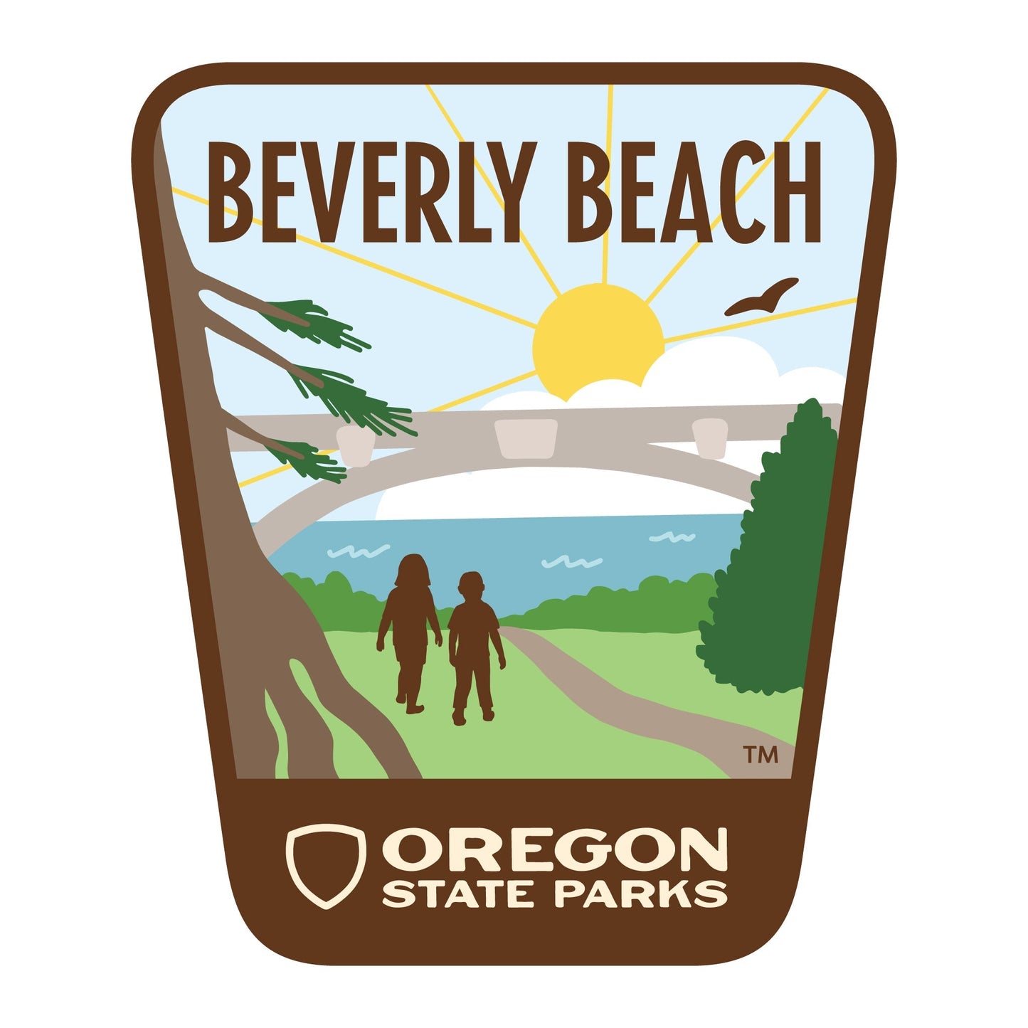 Beverly Beach, 3.25” Weatherproof Sticker