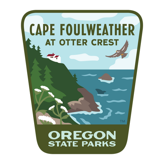 Cape Foulweather at Otter Crest, 3.25” Weatherproof Sticker