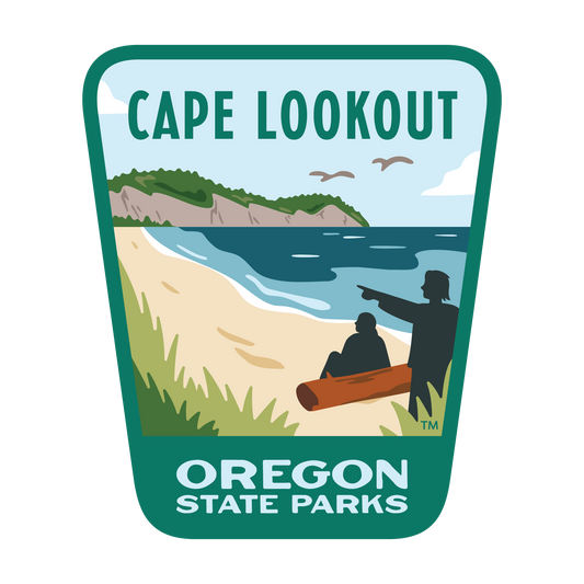 Cape Lookout State Park, 3.25” Weatherproof Sticker