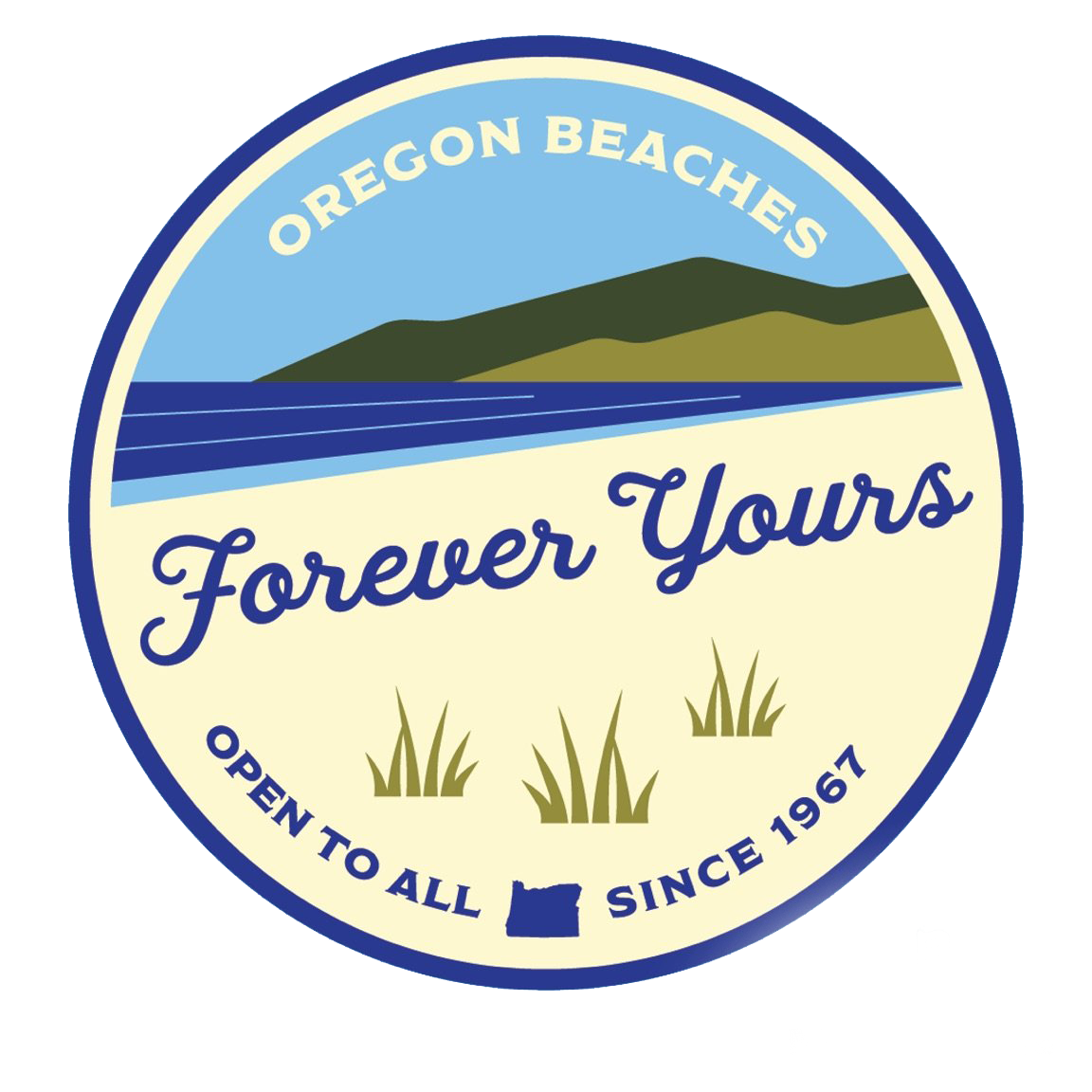 Forever Yours Oregon Coast 3.5" Sticker