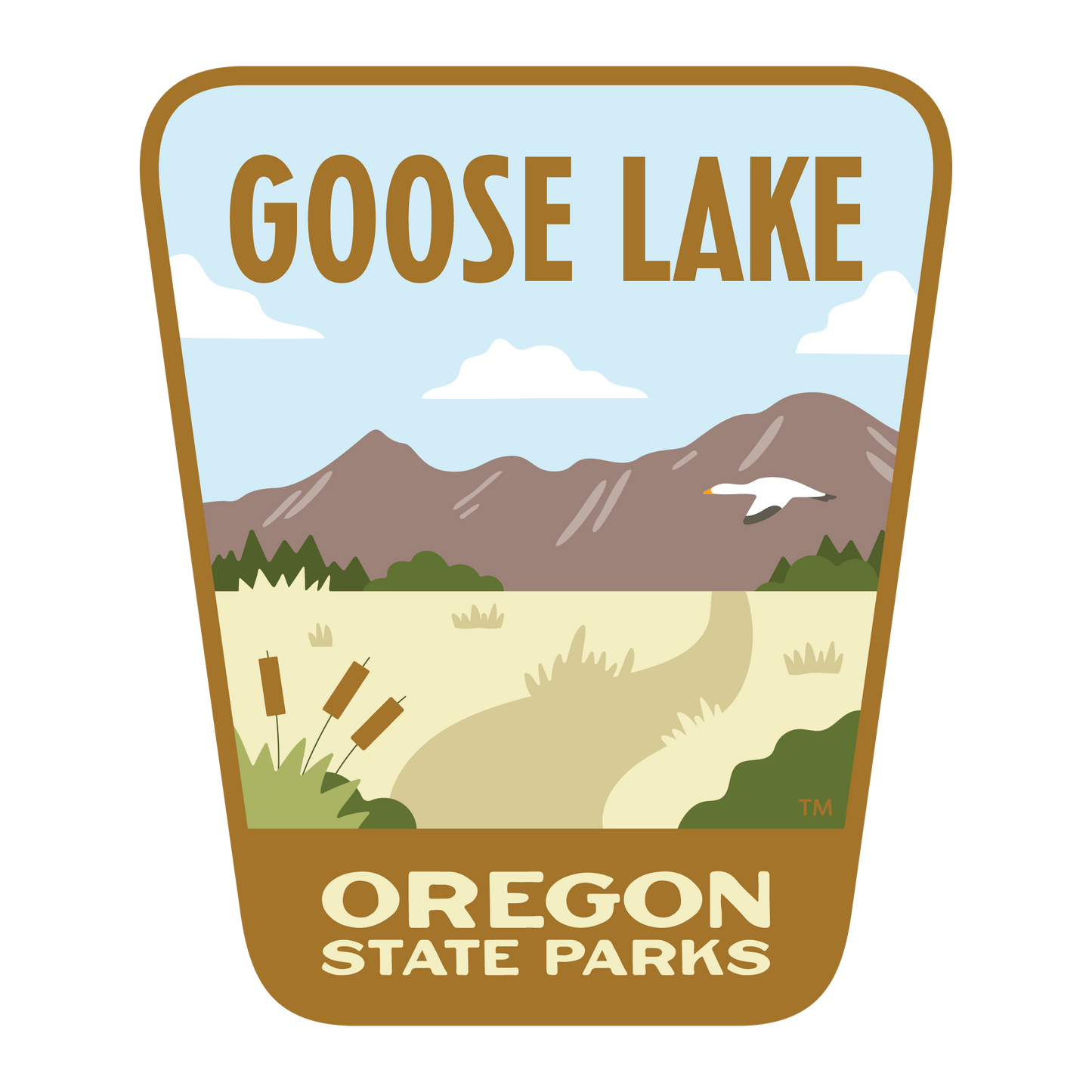 Goose Lake State Recreation Area, 3.25” Weatherproof Sticker