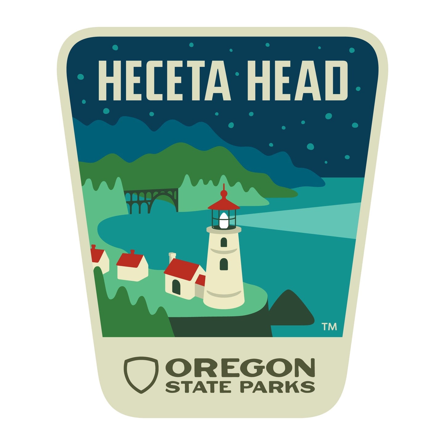 Heceta Head, 3.25” Weatherproof Sticker