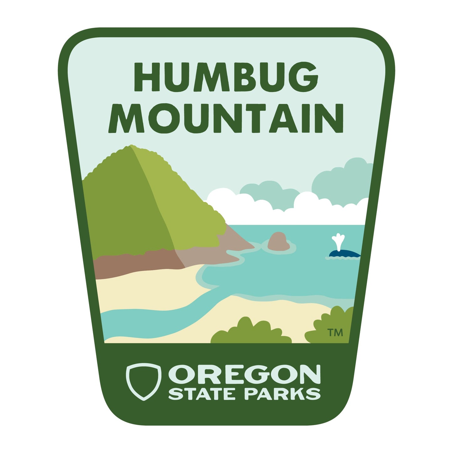 Humbug Mountain, 3.25” Weatherproof Sticker