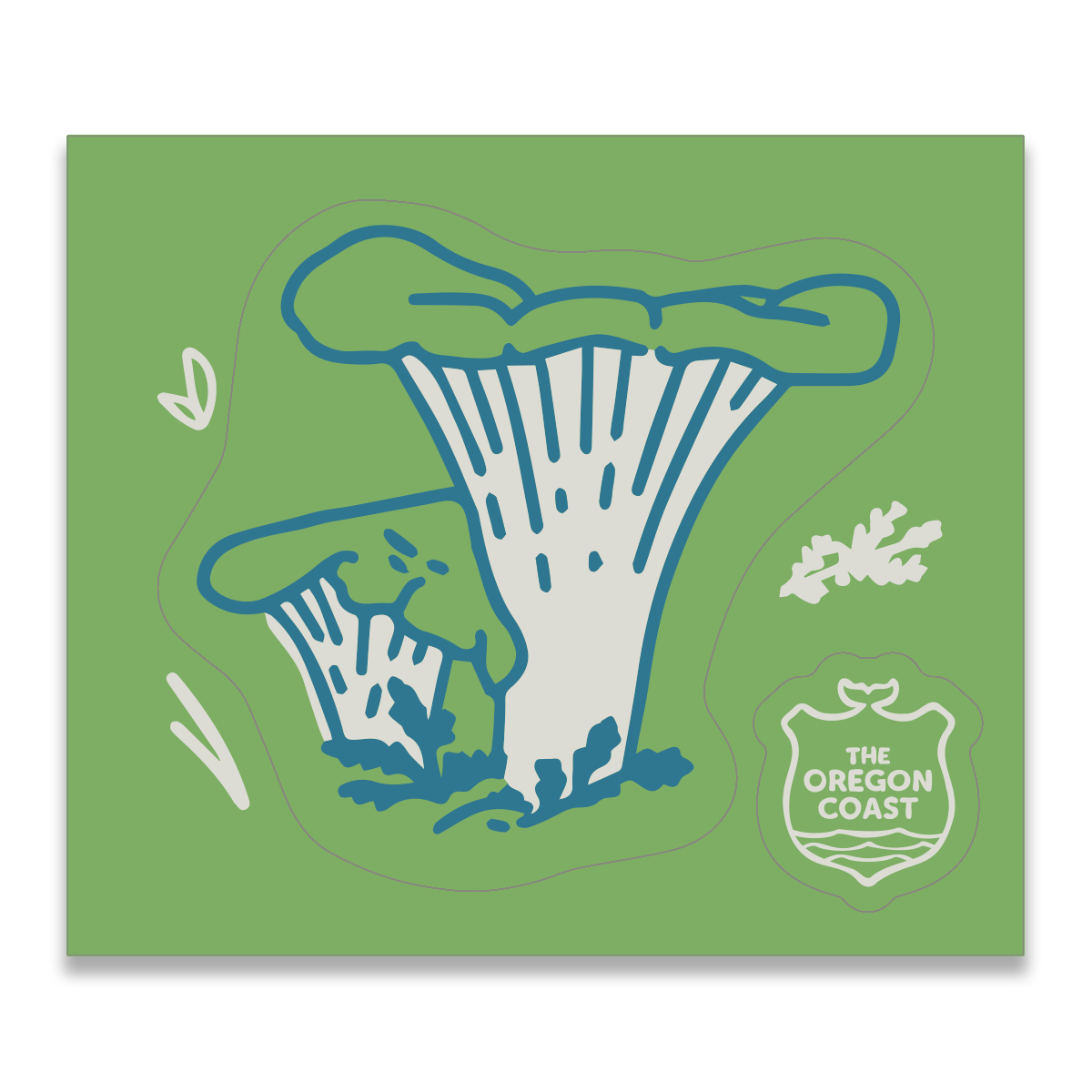Coastal Icon Sticker - Mushroom