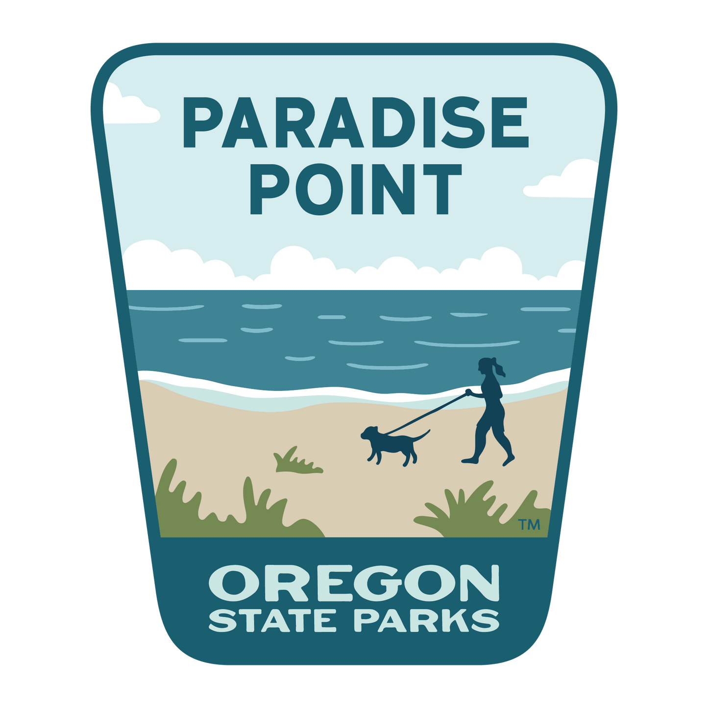 Paradise Point, 3.25” Weatherproof Sticker