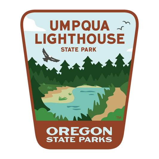 Umpqua Lighthouse State Park, 3.25” Weatherproof Sticker
