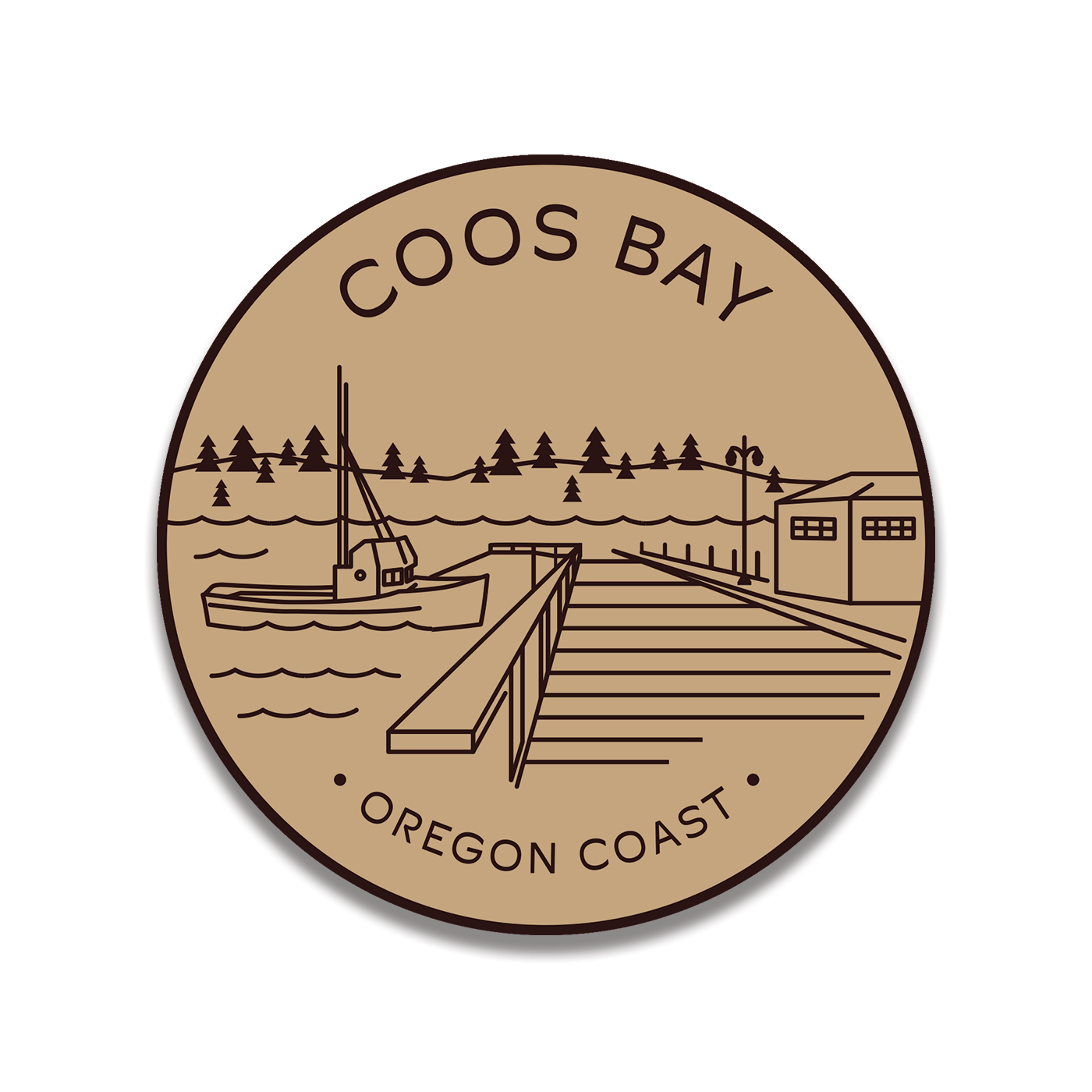 Coos Bay 3.25" Sticker