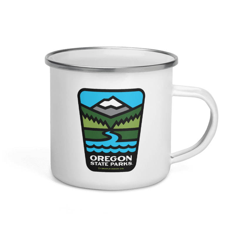 Oregon State Parks x Draplin Mug, 12oz