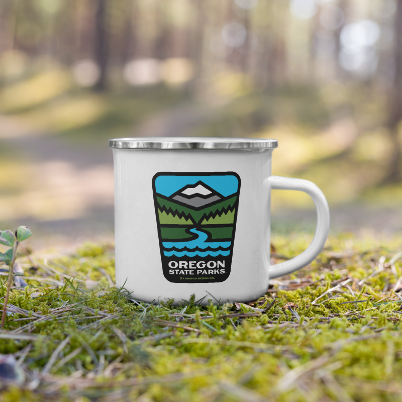 Oregon State Parks x Draplin Mug, 12oz