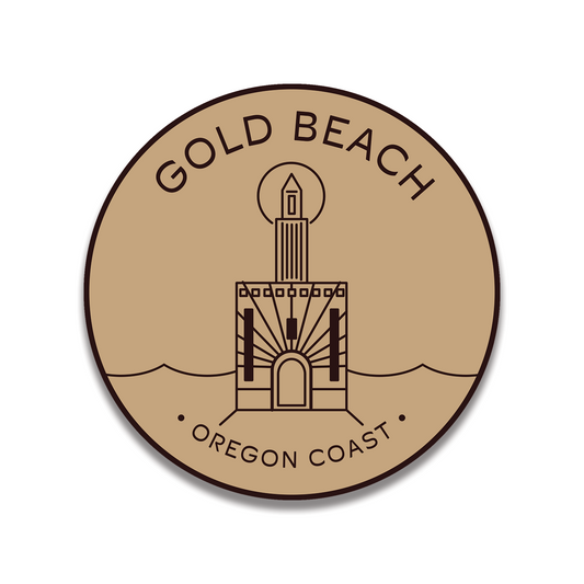 Gold Beach 3.25" Sticker