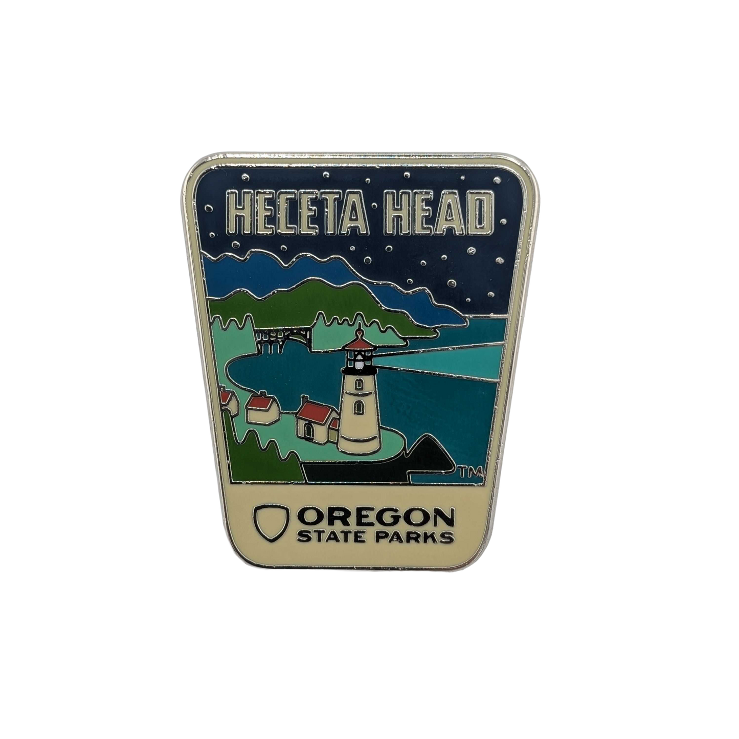 Heceta Head Enamel Pin
