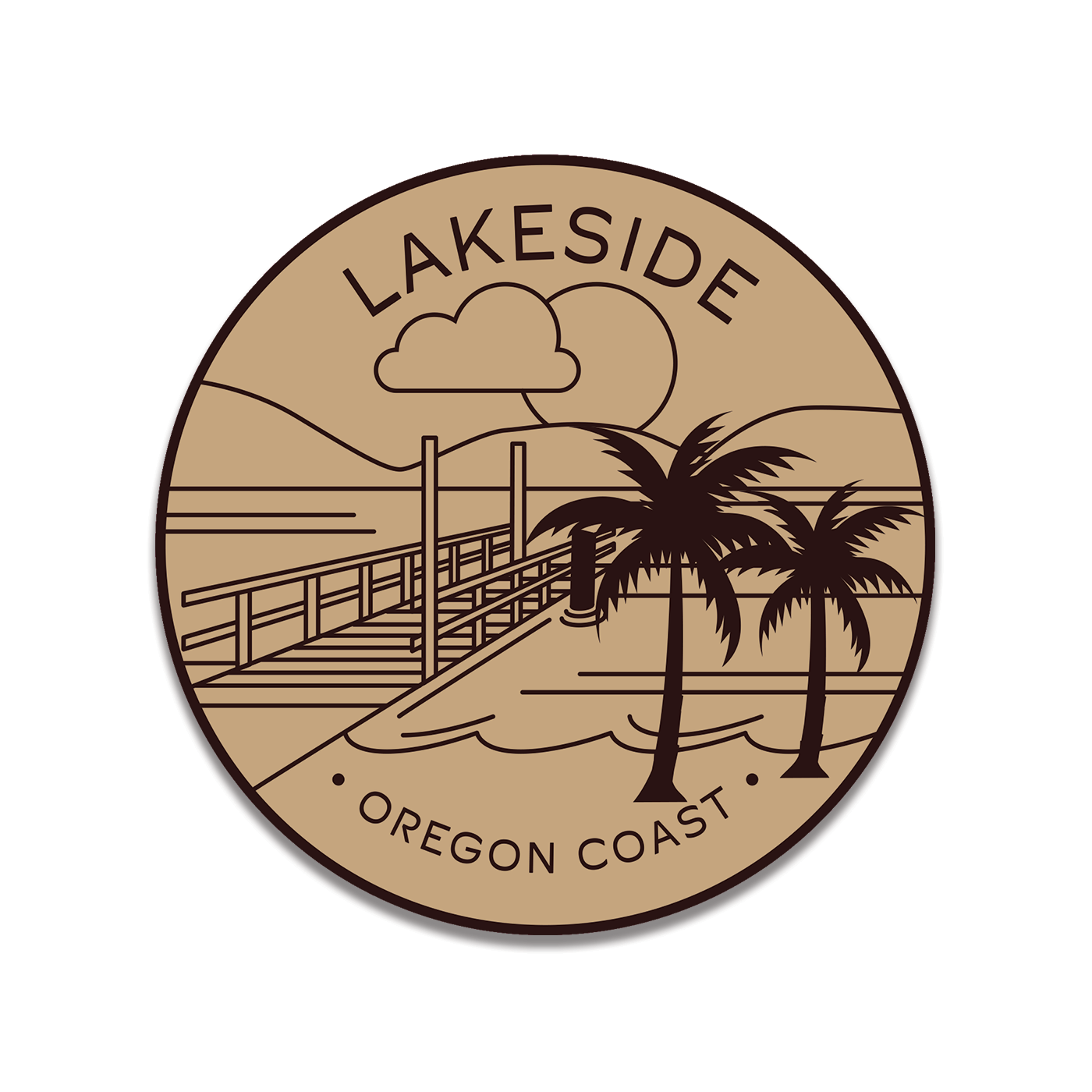 Lakeside 3.25" Sticker