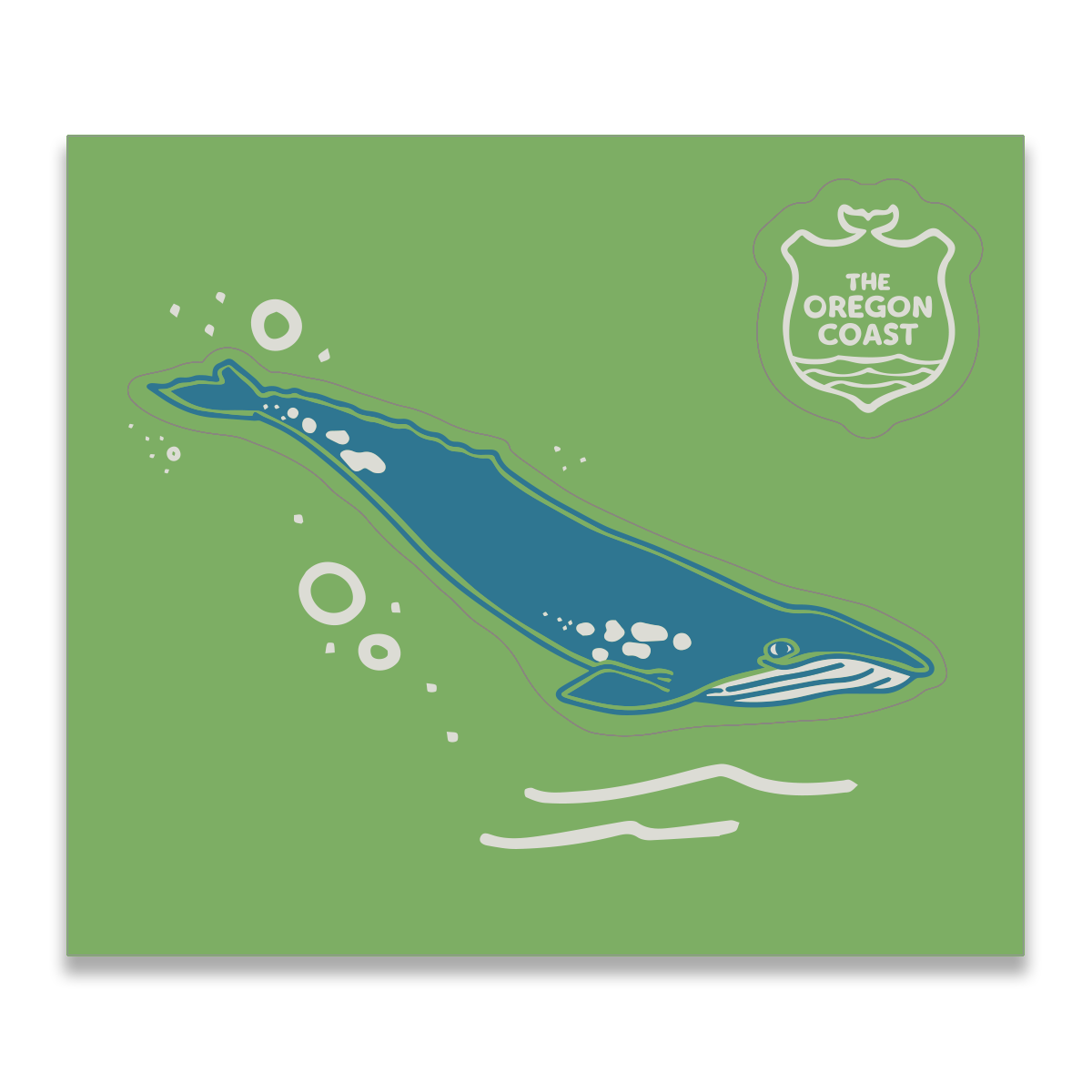 Coastal Icon Sticker - Whale