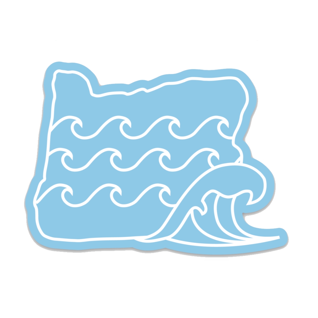 Waves - 3.5" Sticker
