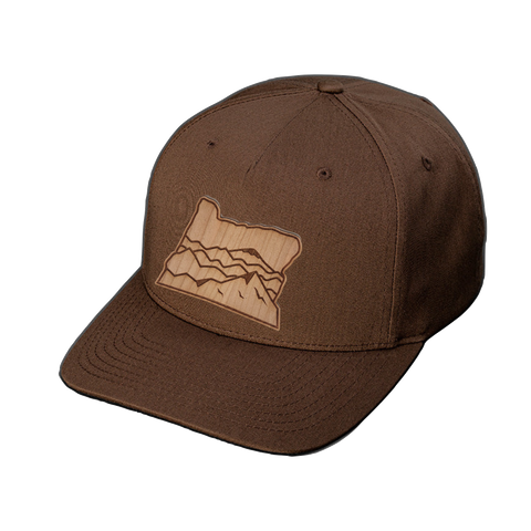 Wood Patch - Mountain Snapback Hat