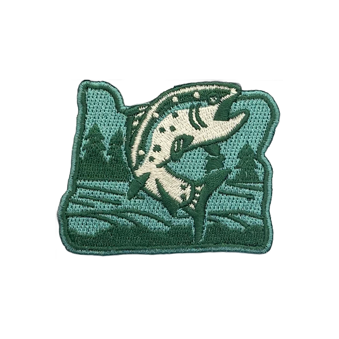 *NEW* Salmon - Embroidered Patch – The Oregon Coast Visitors Association