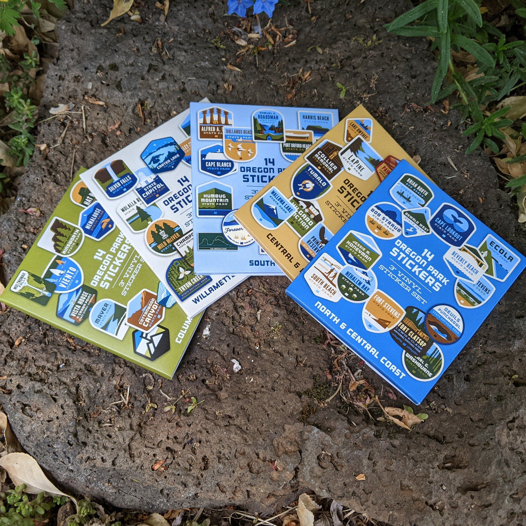 Oregon Parks Regional Sticker Packs – The Oregon Coast Visitors Association