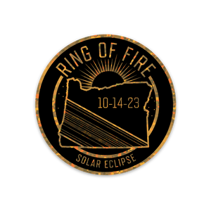 Ring of Fire Eclipse - 3" GLITTER Sticker