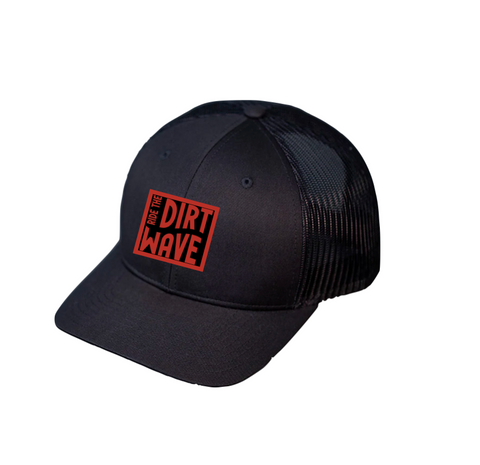 Ride the Dirt Wave Trucker Hat w/Red Letter Patch