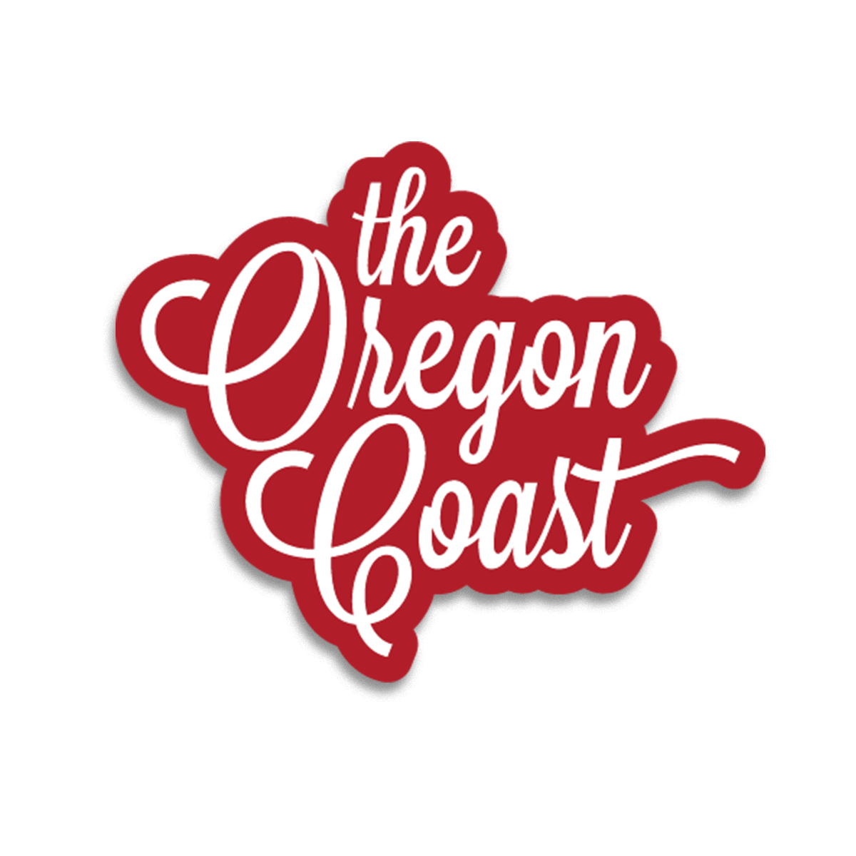 The Oregon Coast - Script Sticker