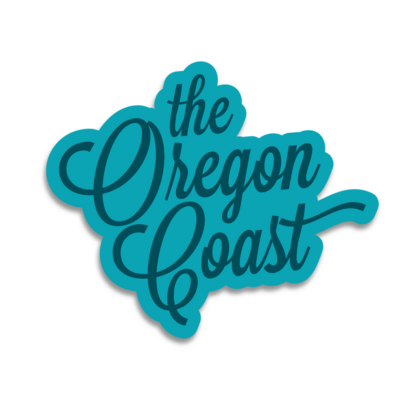 The Oregon Coast - Script Sticker