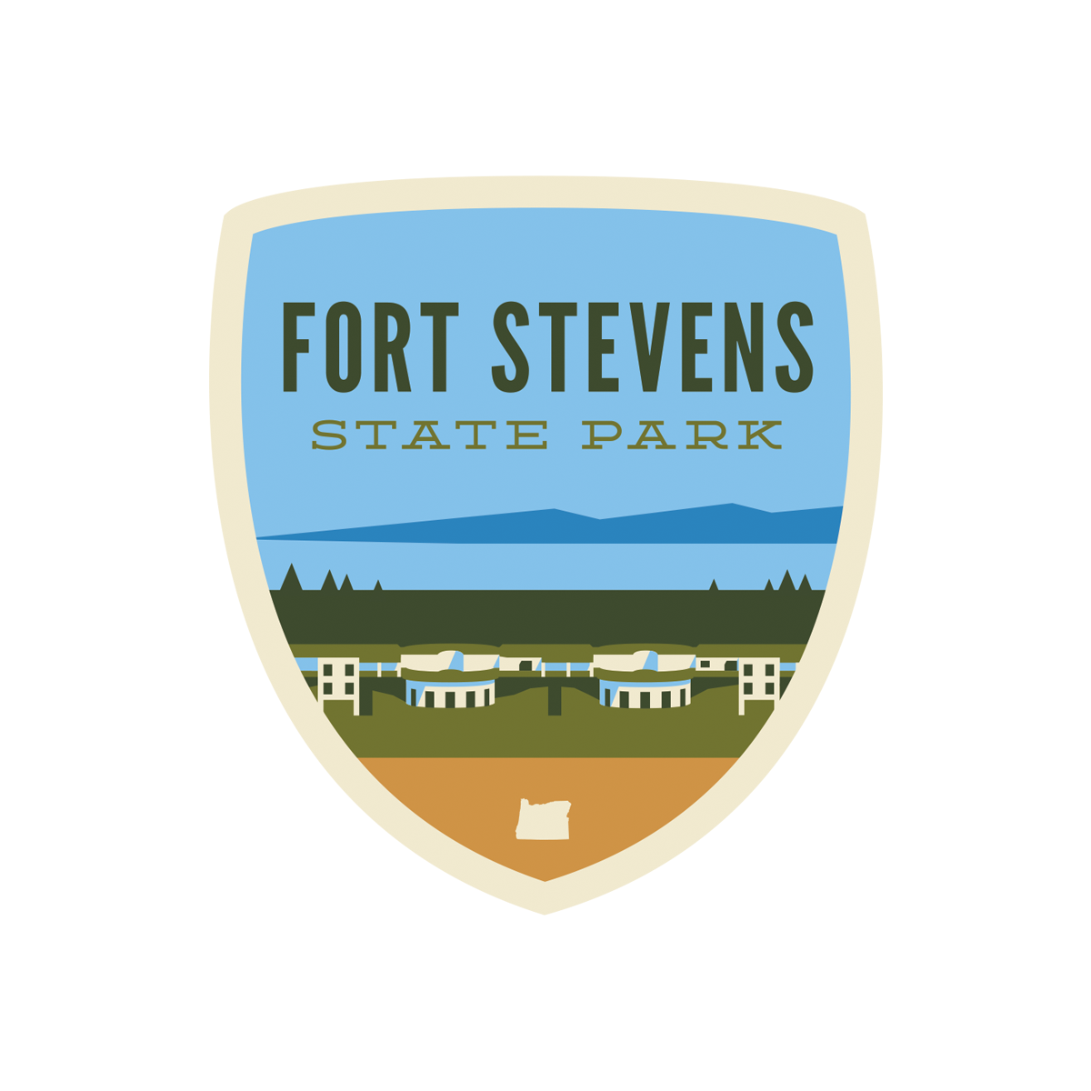 Fort Stevens State Park Sticker - Battery Russell